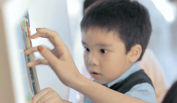 Short clip of kindergarten 1 (K1) students engaging in an enrichment programme